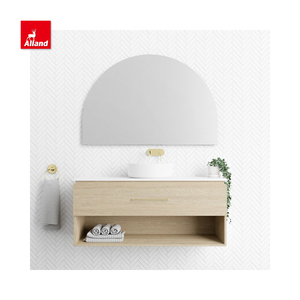 Allandcabinks-armario de baño de estilo europeo, mueble montado en la pared, con revestimiento de madera - Product Image 3
