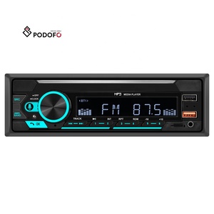 Podofo 1DIN Xe MP3 Máy Nghe Nhạc Âm Thanh Stereo USB Sạc Xe Đài Phát Thanh Máy Nghe Nhạc Kỹ Thuật Số Bt USB/SD/AUX-IN Xe Đài Phát Thanh Stereo - Product Image 1