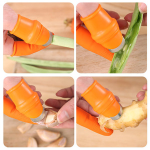 Couteau à pouce en silicone pour la cueillette de fruits et légumes, outil de pinçage de plantes, ciseaux à lames pour la récolte - Product Image 6