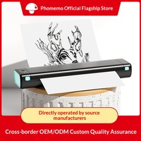 Untuk Printer Thermal Mini Kecil M08F Tanpa Tinta Kantor Tato Portabel A4 Antarmuka Tipe-C