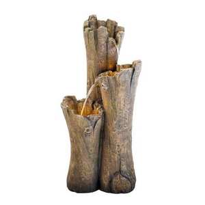 <span class=keywords><strong>Fontaine</strong></span> d'eau en bambou à cascade alimentée par l'énergie solaire - Product Image 1