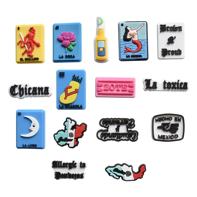 diy custom Pvc shoe Decorations Accessories 2024 new fashion designs pink cartoon shoe charms for kids gifts