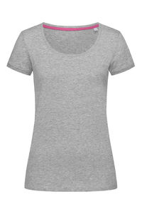 New Arrival Blank Ladies Multiple Colors t Shirts Pure 100% Cotton Scoop Round <b>Top</b> Short Sleeve T Shirt with Custom Printing - Product Image 3
