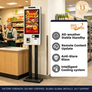 Kiosco de Autoservicio de 32 Pulgadas que Ahorra Trabajo, Máquina POS para Restaurantes con Pago por Código QR Integrado para un Pago Más Rápido - Product Image 4