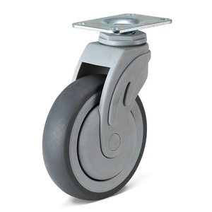 Roulette d'équipement hospitalier de 4 pouces Roulette Hopital Lockable 100mm TPR Medical Casters Wheel - Product Image 1