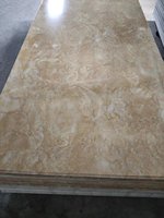 Panneau de revêtement mural en PVC en gros pour la décoration d'hôtel Nouveau panneau Feuille de marbre UV 3mm