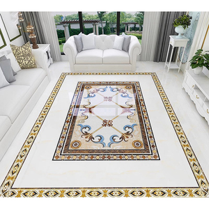 Azulejo de parquet antideslizante de porcelana chapada en oro europeo moderno, baldosas interiores para sala de estar, pasillo, entrada Exterior - Product Image 4