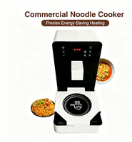 Machine à Cuisiner les Nouilles Instantanées Commerciale à Induction Automatique en Acier Inoxydable Yacook, Nouveau Design, 2100W+1200W, Nettoyage Facile
