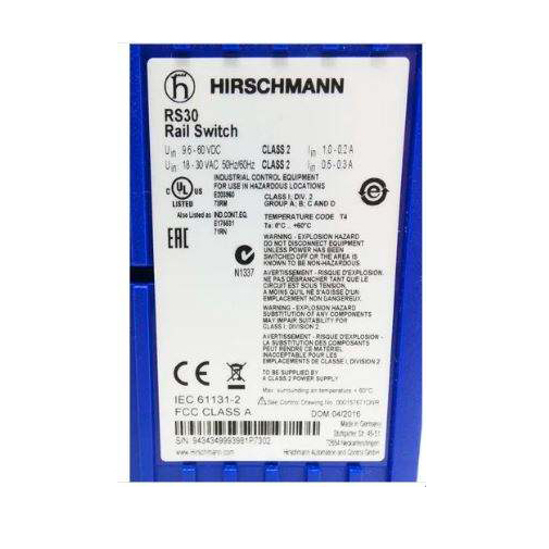 OpenRail  Fast Ethernet Industrial Switch
