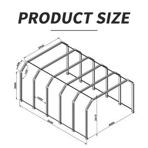 Équipement de revêtement de voiture de luxe vendu en usine avec module d'éclairage LED pour le nettoyage des voitures Tunnel lumineux - Product Image 2