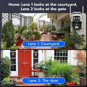 Regis V380 Pro 2K Wifi 4G máy ảnh 4MP <span class=keywords><strong>IP</strong></span> kép ống kính kép an ninh màn hình tự động theo dõi PTZ CCTV giám sát ngoài trời máy ảnh - Product Image 6