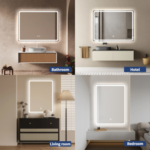 <span class=keywords><strong>Miroir</strong></span> led <span class=keywords><strong>de</strong></span> <span class=keywords><strong>salle</strong></span> <span class=keywords><strong>de</strong></span> <span class=keywords><strong>bain</strong></span> intelligent désembueur rectangulaire sans cadre avec luminosité réglable 3 couleurs - Product Image 6