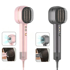 เครื่องหนีบผม 2in1 แห้งเร็ว 20MS พร้อมระบบดูแลเส้นผมด้วยแสงสีแดงแบบไอออนิก ปรับแรงลมและอุณหภูมิได้ มอเตอร์ไร้แปรงถ่าน หวีไดร์เป่าผม - Product Image 6