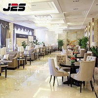 Canapé de style européen de luxe et table de chaises de restaurants pour cafés et salons d'hôtel