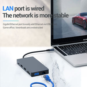 Hub USB Tipo C 11 en 1 con Logotipo Personalizado, <span class=keywords><strong>Adaptador</strong></span> USB 3.0, Hub USB para Laptop, Teléfono Móvil, Tableta y Computadora - Product Image 5