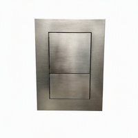 Penjualan Panas Tombol Tekan Toilet Sistem Siram Tersembunyi Desain Baru ABS Hitam Matte untuk Penggunaan Tangki Toilet