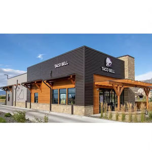 Estructura de Acero Comercial de <span class=keywords><strong>Tres</strong></span> Pisos, Oficina de Acero Prefabricada, Almacén de Acero Prefabricado, Edificio de Supermercado Prefabricado - Product Image 5