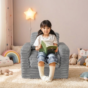 Factory Custom Soft Toddler Couch Chair <b>Sofa</b> for Playing Living Room Playroom Bedroom Modern Design High Density <b>Foam</b> - Product Image 1