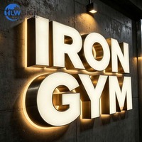 Letras LED Resistentes a la Intemperie IP65, Letrero 3D para Exteriores, Letrero de Canal para Negocios en Exteriores