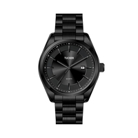 Montre à quartz pour homme en alliage haut de gamme avec logo personnalisé, étanche, lumineuse, mouvement chinois