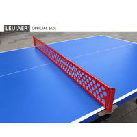 Table de tennis de table pliable double Leijiaer 2038, mobile, professionnelle/officielle, pour compétition, extérieure, imperméable