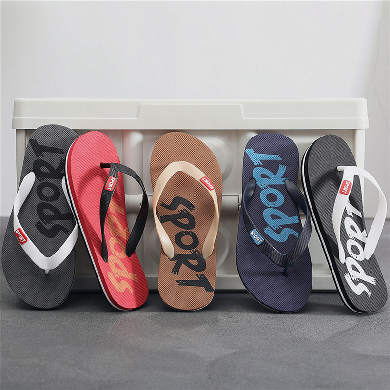 Fashion Men Flipflops Shoes Summer Men Flip Flops Beach Anti-Slip Casual Slippers