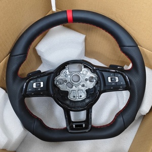 Volant en cuir de haute qualité pour MK7.5 MK4 R Line MK 6 4 5 <span class=keywords><strong>R32</strong></span> MK3 <span class=keywords><strong>7</strong></span>.5R R7 6R MK5 MK7 <span class=keywords><strong>Golf</strong></span> <span class=keywords><strong>7</strong></span> R <span class=keywords><strong>GTI</strong></span> Passat - Product Image 4