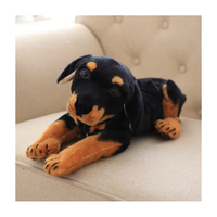 OEM personnalisé 45cm doux enfants tigre léopard jouets en peluche et bouledogue Rottweiler oreiller en peluche PP coton rempli dans un emballage de sac OPP