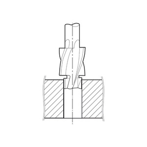 Outils de coupe, forets et fraises pour métaux, fraises à queue cylindrique, type moyen - Product Image 1