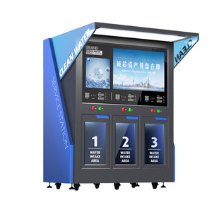 Station d'eau hydrogénée commerciale, machine d'électrolyse avec écran publicitaire, contrôle par application, acier inoxydable, 700W - Product Image 2
