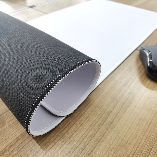 White Plain Rubber Sublimation Blank Large Gaming Mouse Pad