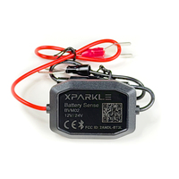 Monitor de Batería de Coche Xparkle BVM02 12V/24V con Análisis del Estado de la Batería, Almacenamiento de Datos de 30 Días
