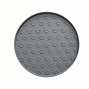 Tapis de nourriture et d'eau pour chien portable et écologique, design personnalisé, avec bord surélevé pliable en silicone - Product Image 5