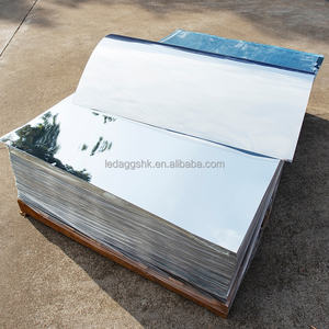 Alfombra de pasillo LEDA Silver Mirror, alfombra de espejo para eventos de boda, decoración de suelo para bodas - Product Image 6