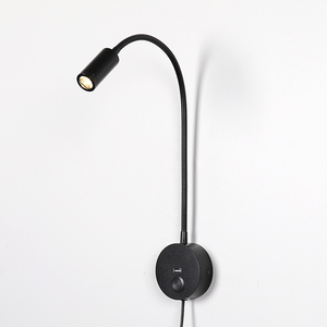 <strong>Wall</strong> <strong>Mount</strong> Flexible Arm <strong>Wall</strong> <strong>Lights</strong> Hotel Bedroom Bedside <strong>Wall</strong> Lamp Headboard Reading <strong>Light</strong> <strong>with</strong> Touch Dimming Switch and USB - Product Image 2