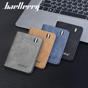 Baellerry Ultra Thin Men's <b>Wallet</b> Mini Card <b>Holder</b> Gray Slim Design Everyday Use - Product Image 3