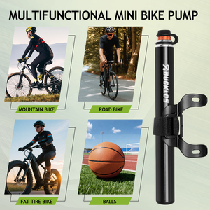 Pompa BUCKLOS ultraleggera in lega di alluminio CNC con manopola per valvole francesi/valvole americane, ricambi per biciclette. - Product Image 5
