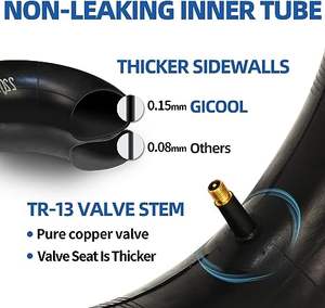 Ensemble <span class=keywords><strong>de</strong></span> pneus et chambre à air 13x4.00-6 avec <span class=keywords><strong>roue</strong></span> pneumatique à tige <span class=keywords><strong>de</strong></span> <span class=keywords><strong>valve</strong></span> droite TR-13 <span class=keywords><strong>pour</strong></span> chariot à <span class=keywords><strong>brouette</strong></span> chariot - Product Image 3