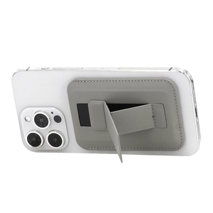 Biểu tượng tùy chỉnh gấp xách tay PU da chủ thẻ tín dụng đứng cho nam châm điện thoại di động trường hợp - Product Image 3