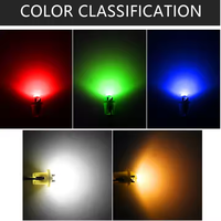 Bombilla LED para Tablero de Instrumentos de Coche, DC 12V, B8.3D, B8.4D, B8.5D, 509T, B8.3, B8.4, B8n.5, Luces de Instrumentos, Lámpara Interior de Cuña, Rojo, Verde