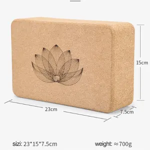 Sinh Thái Thân Thiện Superior Cork Yoga Khối/Tự Nhiên Yoga Khối