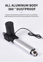 Boîtier de commande étanche pour actionneur linéaire réglable 24V 1500N, à commutation par balais, cadre 60mm, 100W, pour bateaux, bureaux debout et applications médicales