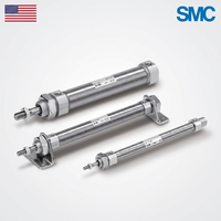 Conexiones Neumáticas de un Toque Serie KQ2Z, en Pulgadas, de Acero Inoxidable, Codo Universal Macho con Sellador para SMC