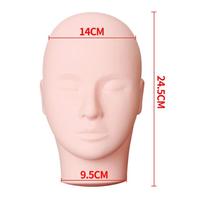 Julong – Mannequin de maquillage professionnel pour la pratique des cils, formation de maquillage, cosmétologie, poupée pour visage, modèle de tête, nouveauté 2023