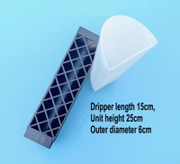 Support transparent en PP pour plantes grimpantes, empilable, en mousse de sphaigne, écologique, pour Monstera Deliciosa, lot de 2, pour jardin