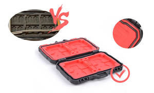 पोर्टेबल प्लास्टिक फोल्डिंग कार्ड धारक कॉम्पैक्ट प्लास्टिक माइक्रो एसडी कार्ड मामला इलेक्ट्रॉनिक आयोजक वाटरप्रूफ मेमोरी कार्ड धारक बॉक्स - Product Image 4