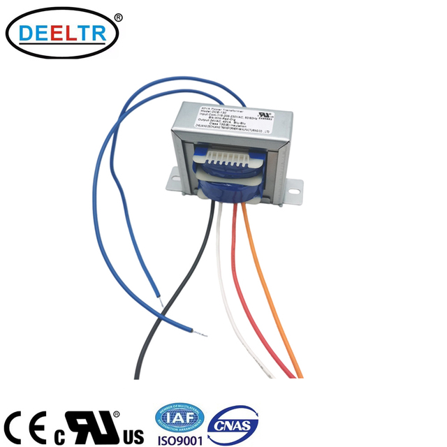 Multi-Tap 40VA Power Transformer 120V/208V/240V AC to 24V AC for Machinery Controls