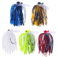 Leurre de pêche à la traîne en eau salée, spinnerbait, chatterbait métallique, jig de lancer avec hameçons pour la pêche en bateau en mer