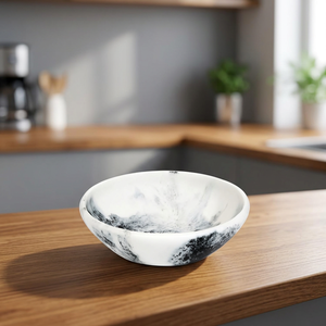 New Arrival Handmade Resin Crafts Wood Table <b>Decorative</b> <b>Bowl</b> Multipurpose Home Kitchenware Serving Dishes Model Pattern Basin - Product Image 1