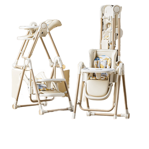 Chaise de salle à manger pliante multifonctionnelle deux-en-un au design moderne, chaise de repas pour bébé et enfant, idéale pour la croissance scolaire des enfants - Product Image 6